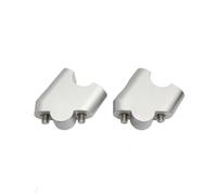 Torretas Manillar Kit Elevador Manillar CNC Motocicleta Abrazadera Montaje cónico para Suzuki para V-para Strom para DL650 2012-2019 Manillar Motocicleta(Silver)