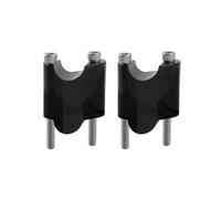 Torretas Manillar Kits extensión Bloque elevación Manillar Motocicleta de 2'' para Sportster para XL1200X para XL1200XS 48 2010-2022 Manillar Motocicleta(Black)