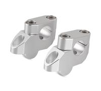 Torretas Manillar Motocicleta Elevadores Manillar 22 Mm/28 Mm Para VSTROM Extensión Y Desplazamiento Elevados Para Suzuki Para V-Strom 650 1000 Para DL650 Y Para DL1000 Abrazadera Manillar(Silver)