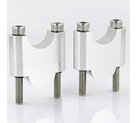 Torretas Manillar Motocicleta Para CB500X NC700X NC750X 22mm 7/8 "Manillar Fat Riser Elevadores de montaje Motocicleta CNC Billet Aluminio Elevador Manillar Moto (Color : F-Silver Riser 40mm)