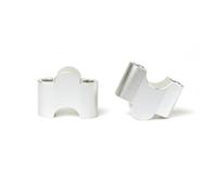 Torretas Manillar Motocicleta Para NC750X Para NC700X Para NC 750 X Para NC700S Elevador Manillar Montaje Barra Abrazadera Manillar Bloque Elevación Elevador Manillar(Back Height-silver)