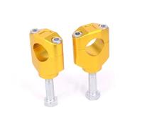 Torretas Manillar para CRF250R para 450R para CR125 para KX250 28MM 1 1/8 Motocicletas CNC Manillar Barra Elevadora Abrazadera Montaje Manillar Motocicleta(Gold)