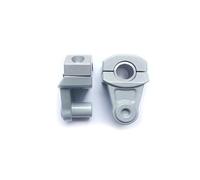 Torretas Manillar para Manillar 22 mm 28 mm Motocicleta Motocross Scooter Soportes Manillar elevadores Adaptador Abrazadera Manillar Motocicleta(2pcs Silvery)