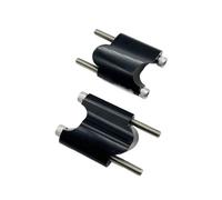 Torretas Manillar para Sportster para XL1200 48 2010-UP Elevador Manillar Aluminio CNC 2" 1" Bloque extensión Montaje 50 mm Manillar Motocicleta(Black)