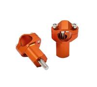 Torretas Manillar para TC para FC para FE para TE para Beta para RR para GasGas Soporte Abrazadera Manillar Elevador Motocicleta CNC 55 mm Manillar Motocicleta(Orange)