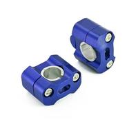 Torretas Manillar para TRANSALP para XL 600 650 700 V para XL700V para XL650V Adaptador Elevadores Manillar Aluminio CNC 22 Mm Y 28 Mm Abrazaderas Barra Todoterreno Elevador Manillar Moto(Azul)