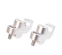 Torretas Manillar para XT660Z para Tenere CNC Accesorios Aluminio Motocicleta Elevador Manillar Adaptador Abrazadera Montaje Manillar Manillar Motocicleta(Silver)