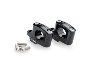 TORRETAS PUIG RETROCEDIDAS PARA MANILLARES BMW R12 NINE T 24-25 NEGRO - 22038N
