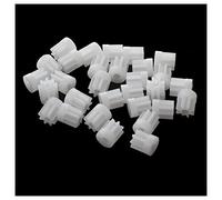 Torribala 30Pcs 0.5 Modulo 8 dientes Rueda dentada engranaje de plastico para 2mm eje motor de coche de