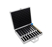Torribala 8 Piezas 256-512HZ Tuning Fork Set Health Physics Vibration Diagnostic + Mallet Vibration Therapy Tools para Curar Chakra.