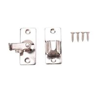 Torribala Adornos de Acero Inoxidable para BañO Suministros para Puertas Cerraduras Puerta Corredera Cerradura de áNgulo Recto Hebilla de Puerta