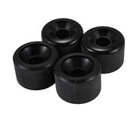 Torribala Paquete de 4 Ruedas de MonopatíN EláStico PU Usable Flexible Duradero 65X45 Ruedas de Skate PU Deportes Negro