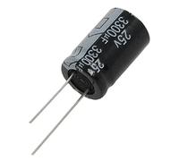 Torribala Polarizado 3300uF 25V Condensadores Electroliticos de Aluminio 20 Pcs