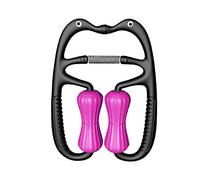 Torribala Rodillo de Masaje de 4 Ruedas en Forma de U para Brazo, Pierna, Tejido Muscular, Ejercicio, Gimnasio, Yoga, Pilates, Deportes, Rojo