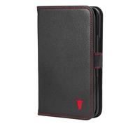 TORRO Funda Compatible con Google Pixel 10 Pro Fold de 8 Pulgadas (2025) - Funda de Piel Premium Tipo Cartera con función Atril y Ranuras para Tarjetas (Negra con Detalles en Rojo)