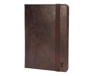 TORRO Funda Compatible con iPad Pro 12.9 6a / 5a / 4a Gen - Cuero Genuino iPad Pro 12.9 2022 Funda con Función de Soporte, Conectividad Apple Pencil y función Despertar/Dormir (Marrón Oscuro)