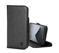 TORRO Funda Compatible con iPhone 13 Pro MAX - Funda Tipo Cartera de Cuero Premium con Soporte y Ranuras para Tarjetas (Negro)