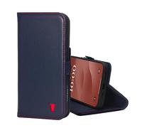 TORRO Funda Compatible con iPhone 15 - Funda Tipo Cartera de Cuero Premium con Soporte y Ranuras para Tarjetas - Azul Marino