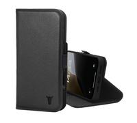 TORRO Funda Compatible con iPhone 16 Pro MAX - Funda Tipo Cartera de Cuero Premium con Soporte y Ranuras para Tarjetas (Compatible con Cargadores MagSafe Oficiales) - Negro