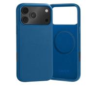 TORRO Funda Compatible con iPhone 17 Pro MAX 6.9" 2025 - Funda Bumper Fina de Cuero Premium, Compatible con MagSafe (Azul)