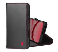 TORRO Funda Compatible con OPPO Find X8 Pro (6.78-2024) - Funda Cartera de Piel Genuina con Muletilla y Tarjetero (Negro)