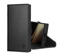TORRO Funda Compatible con Samsung Galaxy S24 Ultra 5G - Funda Tipo Cartera de Cuero Premium con Soporte y Ranuras para Tarjetas (Negro)