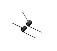 Torsión de rotación for zurdos de acero con resorte de 10 Uds., diámetro de alambre de 0,8mm, diámetro exterior de 4,5mm, 3 vueltas de 90°, retorno en forma de V(0.8x4.5mm ODx6 Turnsx90°)