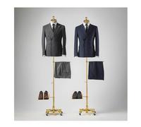 Torso de maniquí masculino ajustable con soporte de metal giratorio de 360 grados, estante desmontable para pantalones y soporte para zapatos, perfecto para mostrar trajes y trajes de moda