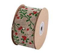 Torta de cinta de papel de embalaje de mariposa, 1 rollo de cinta navideña, cintas for sillas navideñas, lazos navideños, cintas navideñas, cintas de arpillera navideñas, guirnaldas rústicas, lazos, a