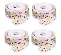 Torta de cinta de papel de embalaje de mariposa, 5 rollos de cinta elegante for decoración de tartas, cinta de graduación, lazos, regla de longitud arrugada, suministros festivos for fiestas.(Colorful