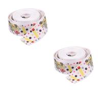 Torta de cinta de papel de embalaje de mariposa, 5 rollos de cinta elegante for decoración de tartas, cinta de graduación, lazos, regla de longitud arrugada, suministros festivos for fiestas.(Colorful