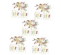 Torta de cinta de papel de embalaje de mariposa, 500 piezas de pajaritas navideñas for decoración de tartas, bridas for cables, lazos for sellar bolsas de pan, lazos dorados for envolver, lazos for se