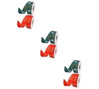 Torta de cinta de papel de embalaje de mariposa, 6 piezas de cintas navideñas for lazos de pelo, cintas de seda navideñas, lazos for árbol de Navidad, regalos de boda, cintas for manualidades de flori