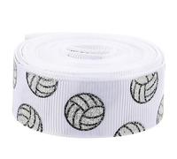 Torta de cinta de papel de embalaje de mariposa, Rollo de cinta de poliéster for decoración festiva, for tartas, moños for el pelo y fiestas.(White)