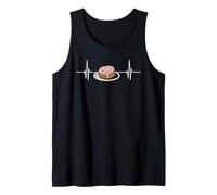 Tortas de arroz con Latido del corazón Camiseta sin Mangas