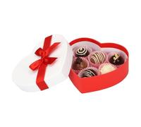 Torten Deko Shop Chocolate - Caja para 6 bombones con forma de corazón