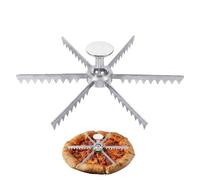 Tortenportionsteiler - Ganzer Tortenschneider, Kreativer Vielzahn-Pizzaschneider Kuchenkrustenschneider | Kochzubehör aus Aluminiumlegierung für Käsekuchen, schnelles Schneiden für runde und drei