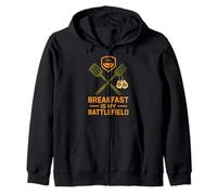Tortilla de Huevo doblado Divertido Desayuno Cocinero Chef Vida Huevo tee Sudadera con Capucha