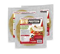 Tortillas Mexicanas Keto Protein - Tortillas de Trigo Baja en Carbohidratos - Ideal para Burritos, Wraps, Tacos y Quesadillas - Snack Keto Proteico - Comida Mexicana - Pack de 3 - Best Diet
