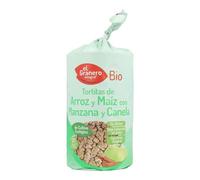 El Granero Integral Tortitas Arroz Maíz Manzana Canela Bio 90g