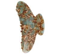 Tortoise Claw Clip - Large Cellulose Acetate Hairpin, 4.1 Inch Jaw Clips with Strong Spring Grip, Leopard Print French Accessory, Ideal for Thick Tresses and Elegant Workplace Styling