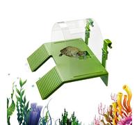 Tortoise Climbing Ladder, Double Ramp Resting, Reptile Ramp Organizer for Keepers Breeders Pet Parents Animal Lovers, Sturdy Daily Terrarium Accessory for Enclosure Shelters Shops Home Office Living