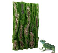 Tortoise Habitat Background, Reptile Habitat Decorations, Bark Backdrop Wall Decor for Bearded Dragon and Chameleon Habitats, Realistic Reptile Background for Terrariums