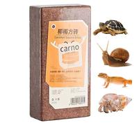 Tortoise Habitat Bedding, Natural Garden Mulch, 7,87 x 3,94 x 1,97 pulgadas, Landscaping Medium, Sustainable Material, Compressed Coco Fiber Bricks for Geckos, Lizards, and Frogs