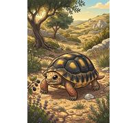 Tortoise Journal - Natural Habitat Cover: Part of the Lizard Collection - Themed for Kids, Teens & Adults - with Unlined Pages