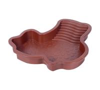 Tortoise Pool, Tortoise Water Food Dish Reptile Bath,11.22x10.43x1.69 Inches Basking Terrace with Ramp, Aquarium Decor Feeding Supplies for Frogs, Lizards, Bearded Dragon, Snakes