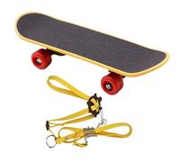Tortoise Rope And Skateboard Set, Portable Bearded Dragon Skateboard, Reptile Training Harness, Tortoise Walking Rope, Practical Reptile Accessories, Reptile Play Set, Skateboard For Small Reptiles