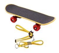 Tortoise Rope & Skateboard Set - Adjustable Harness, Skateboard For Small Pet Turtles | Creatiive Reptile Trainer & Companion For Bearded Dragons, Iguanas, Chameleons, Garden Activity Toy