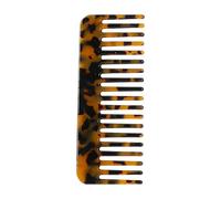 Tortoise Shell Comb, Antistatic Comb, Wide Tooth, Smooth Glide for Wet & Dry Hair, Marbled Design, Compact Pocket Size, Travel-Friendly, Ideal para Thick and Everyday Care
