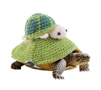 Tortoise Sweater - Knitted 9.84x5.51in | Warm Reptile Apparel Small Animal Clothes | Funny Turtle Cosplay Costume Outfit For Small Pet Halloween Party Holiday Cold Weather Enclosure